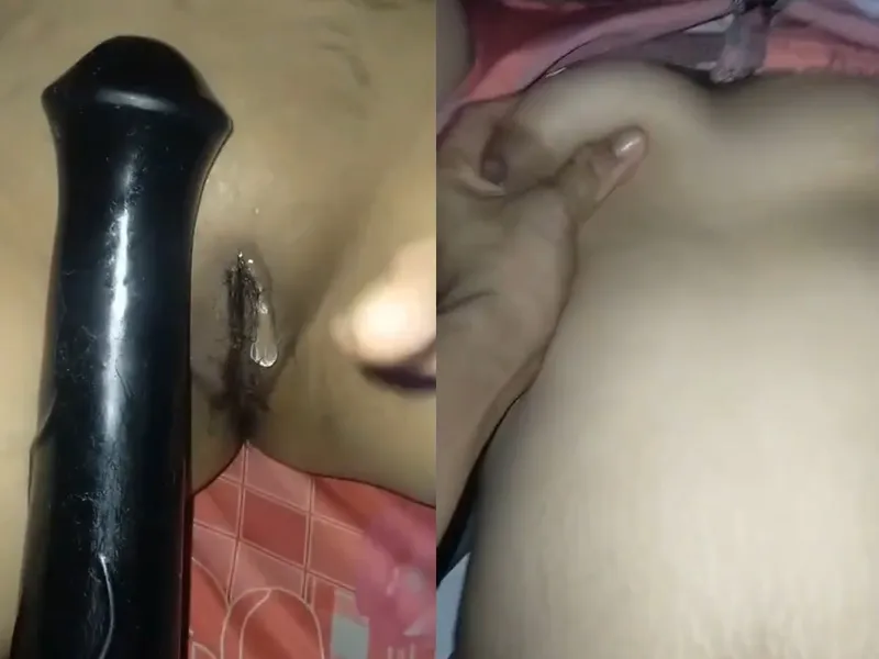 Cô bạn gái xinh tươi vú to lỗ lồn múp tự sướng bằng sextoy cực sướng